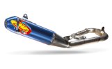 044490 Kompletný výfukový systém Factory 4.1 RCT titán, modrý elox, modré viečko, titánové koleno, Yamaha YZ450F (26-27)