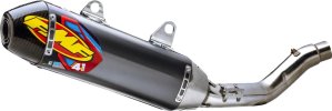 045713 Výfuková koncovka Factory 4.1 RCT hliník, sivý elox, karbónové viečko, Ducati DESMO450 EDX (26), DESMO450 MX (26)