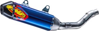 045714 Výfuková koncovka Factory 4.1 RCT titán, modrý elox, karbónové viečko, Ducati DESMO450 EDX (26), DESMO450 MX (26)