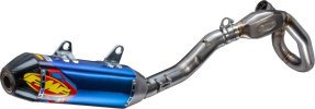 045716 Kompletný výfukový systém Factory 4.1 RCT titán, modrý elox, karbónové viečko, titánové koleno, Ducati DESMO450 EDX (26), DESMO450 MX (26)