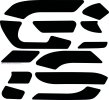 Veľké polepy GS Grippertech BMW R1200/R1250 GSA (čierna)