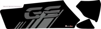 Polep kyvnej vidlice Grippertech BMW R1200/R1250 GS/GSA (biela, GS)