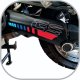 Polep kyvnej vidlice Grippertech BMW R1200/R1250 GS/GSA (modrá/červená, GS)