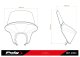 Polokapotáž s plexi Touring Batwing SML 21914 Gloss HARLEY DAVIDSON NIGHTSTER 975 SPECIAL (23-26)