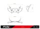 Predný spoiler Downforce Naked 21134 KAWASAKI Z650 (21-26)