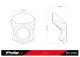 Polokapotáž s plexi Retro Semi Fairing 21962 Carbon HONDA CB650R NEO SPORTS CAFE (24-26), CB650R NEO SPORTS CAFE ECLUTCH (24-26)