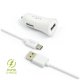 Autonabíjačka USB-C 2,4 A white Autonabíjačka USB-C 2,4 A white