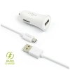 Autonabíjačka MicroUSB 2,4 A white Autonabíjačka MicroUSB 2,4 A white