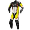 Motegi V2 1PC Suit Black / White / Yellow Fluo / Red Fluo