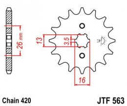JTF 563-13 Yamaha / Kawasaki / Suzuki
