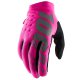 Dámske rukavice Brisker neon pink/black