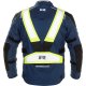 Reflexné popruhy Safety Belt Vest yellow fluo