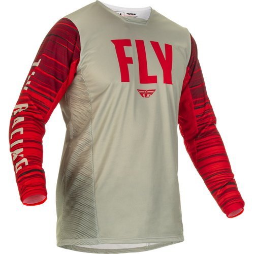 FLY RACING Dres Kinetic Wave 2022 Light Grey/Red M