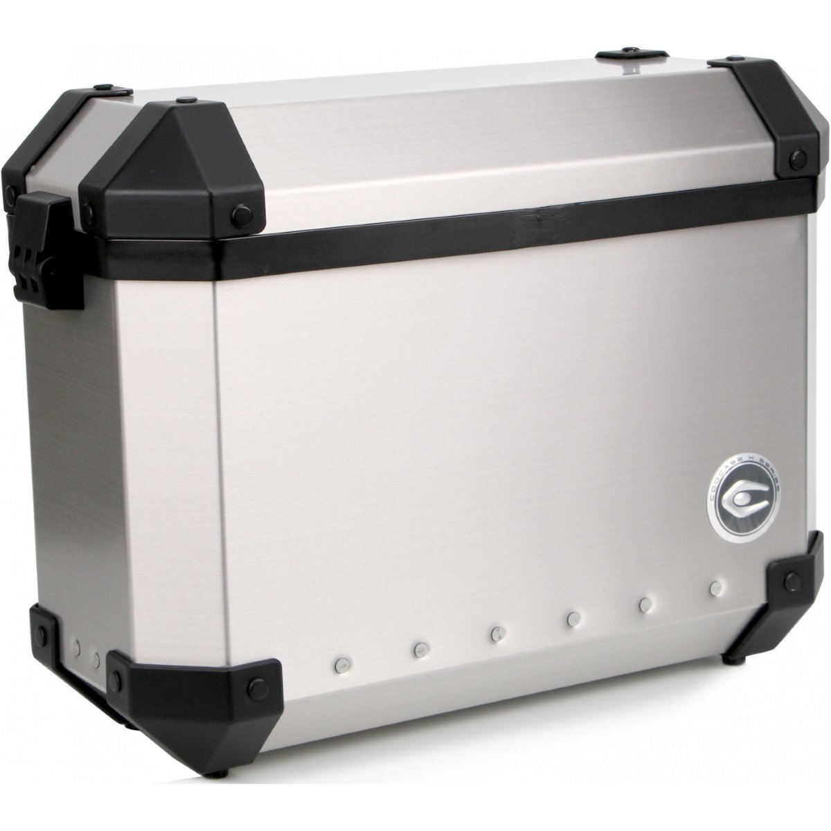 Hliníkové boční kufry Coocase X4 Aluminium Silver univerzálna