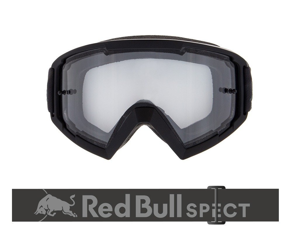 Red Bull MX brýle WHIP Matt Black - čiré plexi