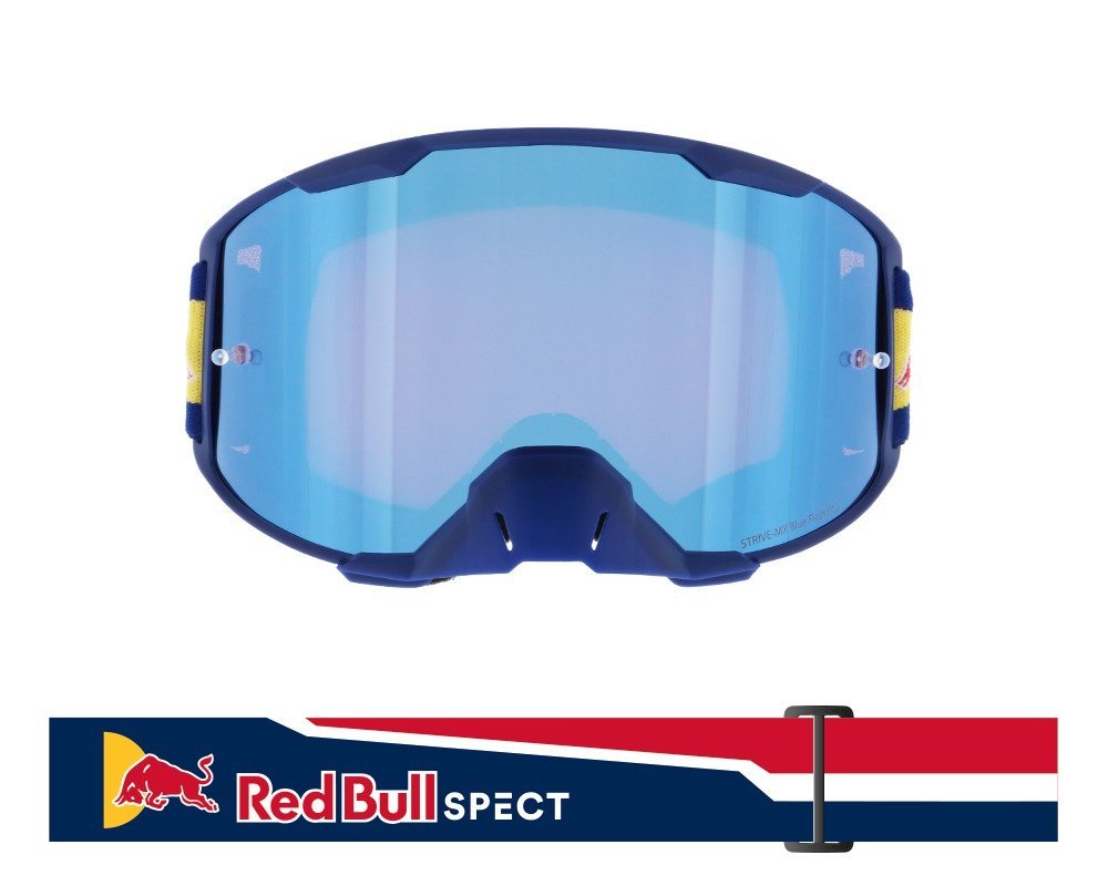 Red Bull MX brýle STRIVE Matt Blue - modré plexi