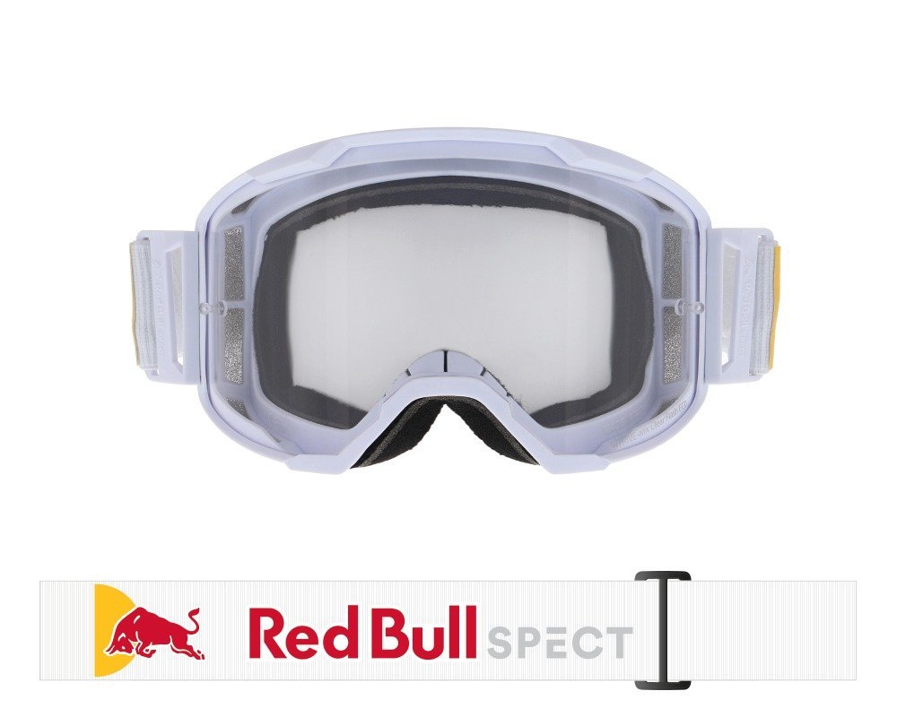 Red Bull MX brýle STRIVE Matt White - čiré plexi