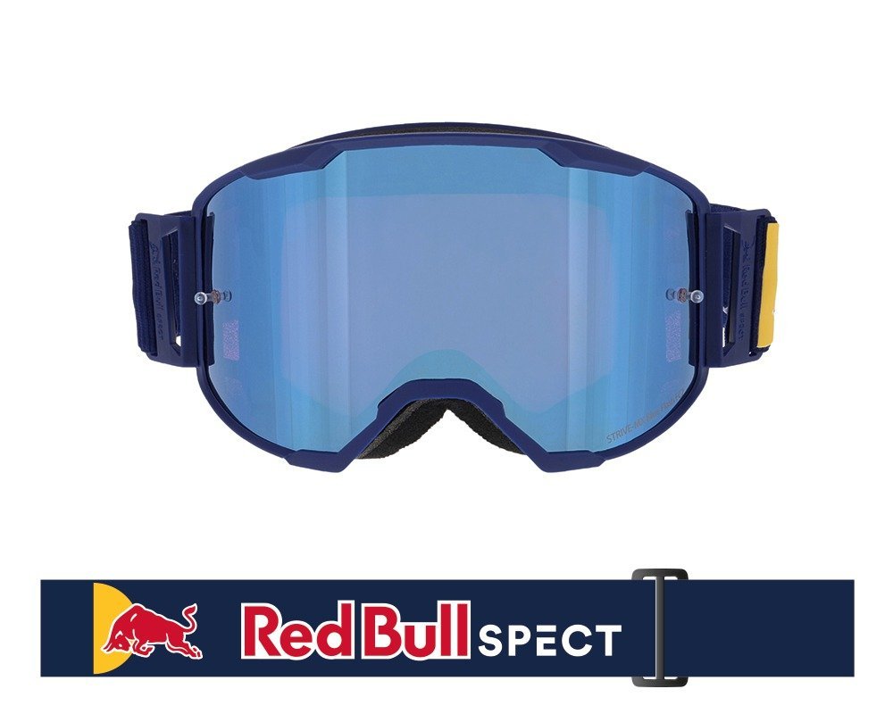 Red Bull MX brýle STRIVE Matt Blue - modré + čiré plexi