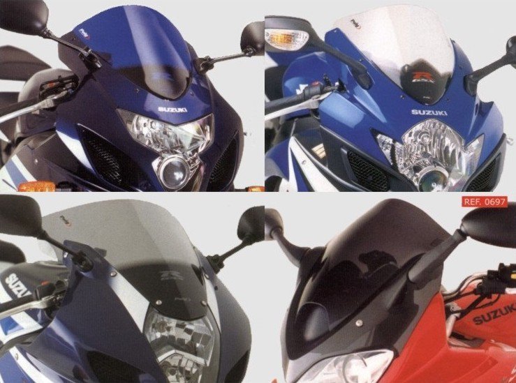 Plexi štít PUIG Standard Suzuki GSX-R 1000 (05-06) Dymová (H)