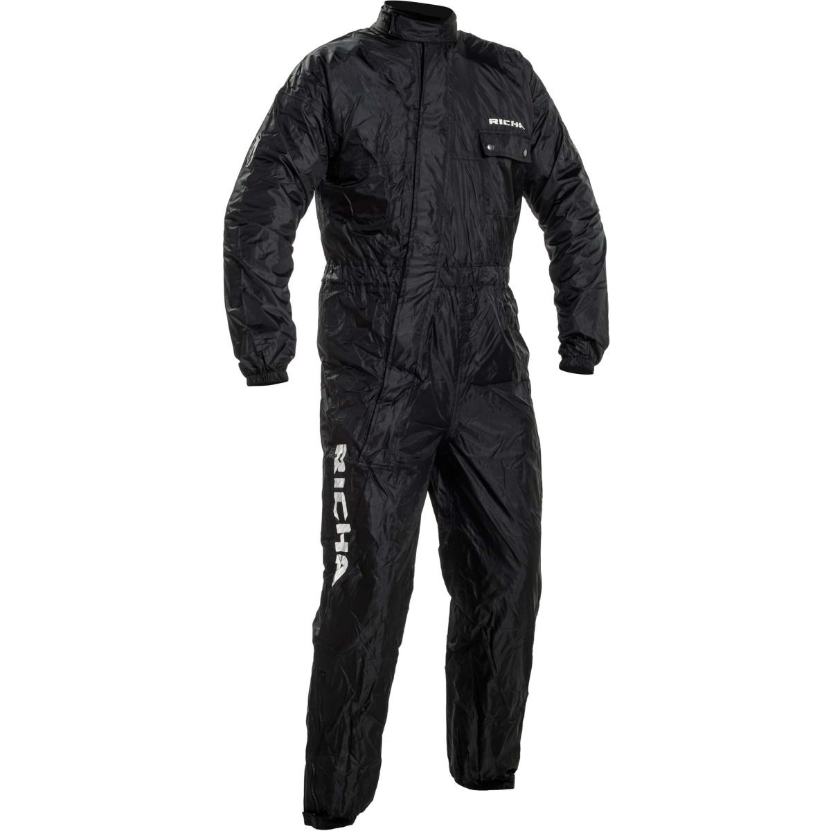 Jednodielna motocyklová pláštenka RICH Simple Rain Kombi (čierna) XXL